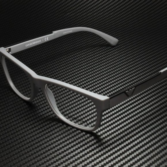 Emporio Armani Men's Grey Rubber Eyeglasses! - Picture 1 of 4